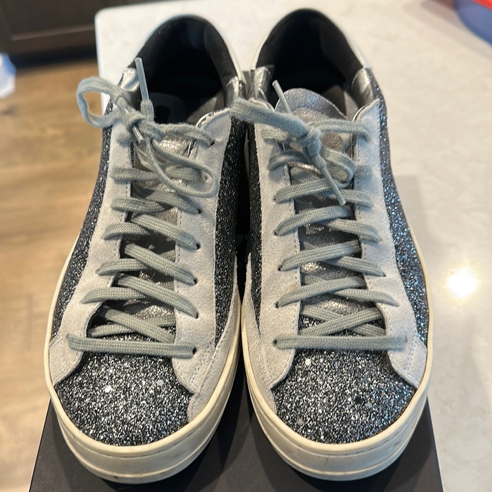 p448 S20 John black Glitter EU 39 fits like 8.5-9